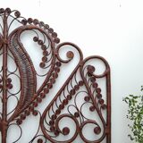 2-seater rattan bedhead