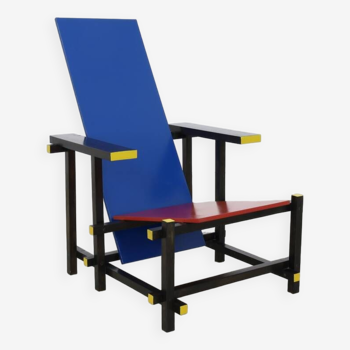 Fauteuil lounge néerlandais Bauhaus dans le style de Gerrit Rietveld