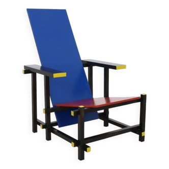 Dutch Bauhaus Lounge Chair in the style of Gerrit Rietveld