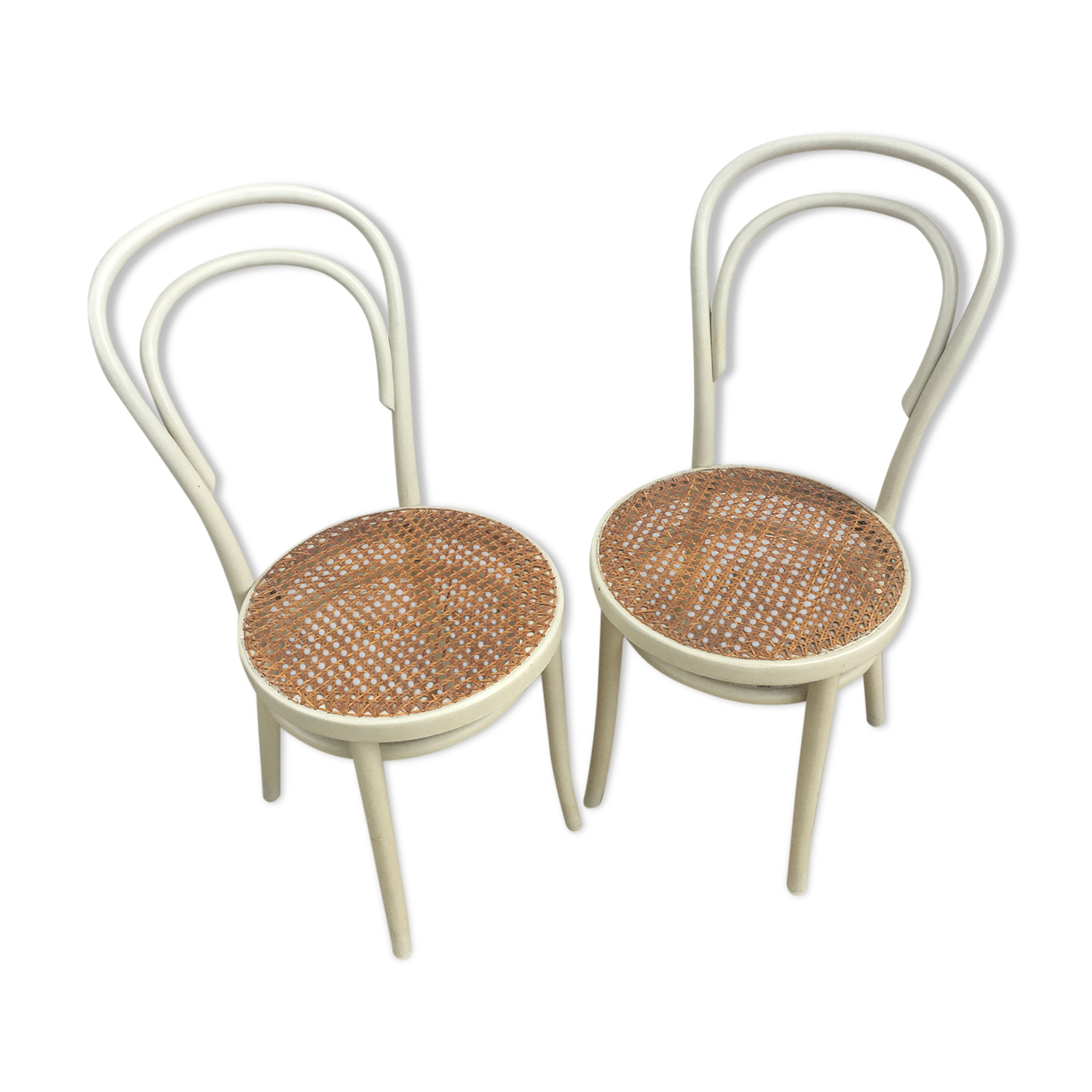 Bistro chairs in rattan and canning