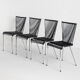 Set of 4 chairs "scoubidou", France, 1960s