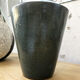 Blue duck speckled ceramic vase
