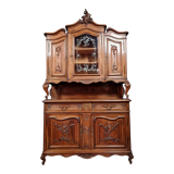 Louis XV double body sideboard in solid walnut circa 1880