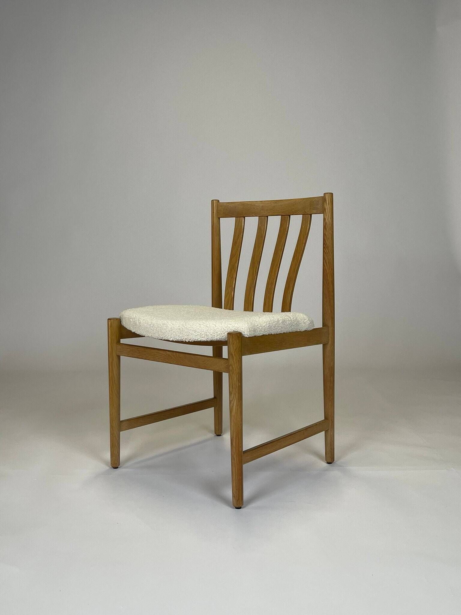 Lot de 6 chaises scandinave en chêne