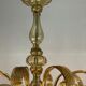 Venetian chandelier in golden murano glass, 8 arms of light