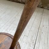 French tripod oak stool 50