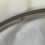 Lampe globe vintage métal chromé et opaline, à poser ou à fixer au mur