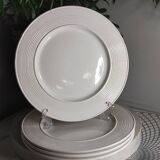 Assiettes plates vintage en porcelaine