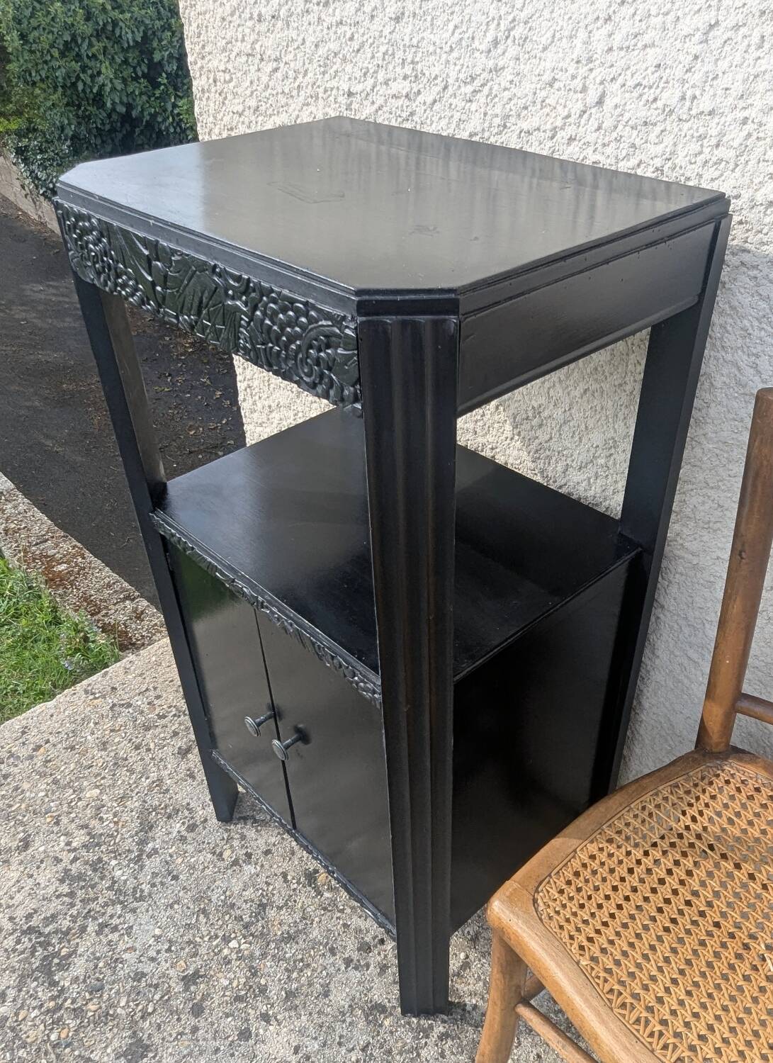 Art Deco Entrance Console Side Table Storage 20s 30s Patina