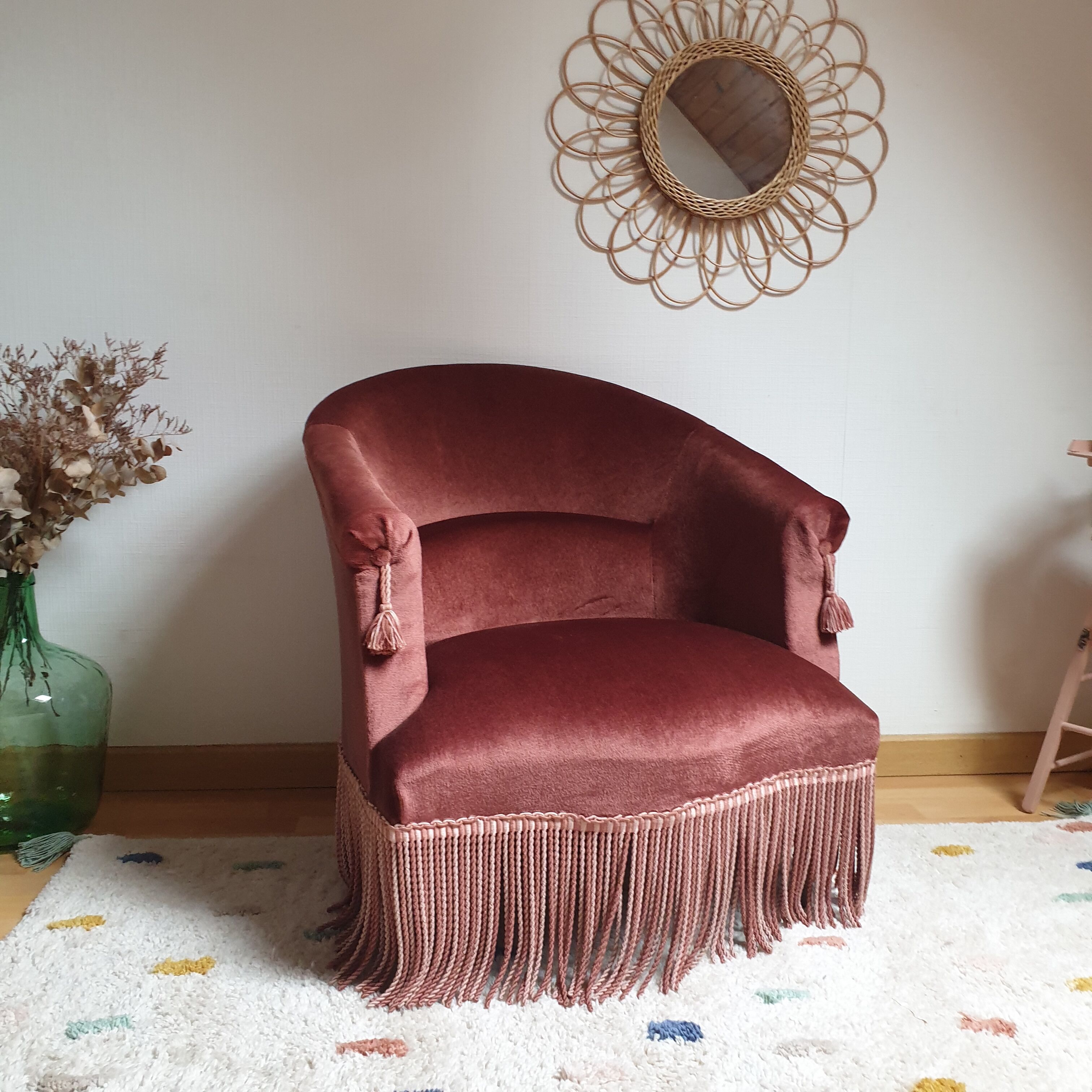 Vintage toad armchair