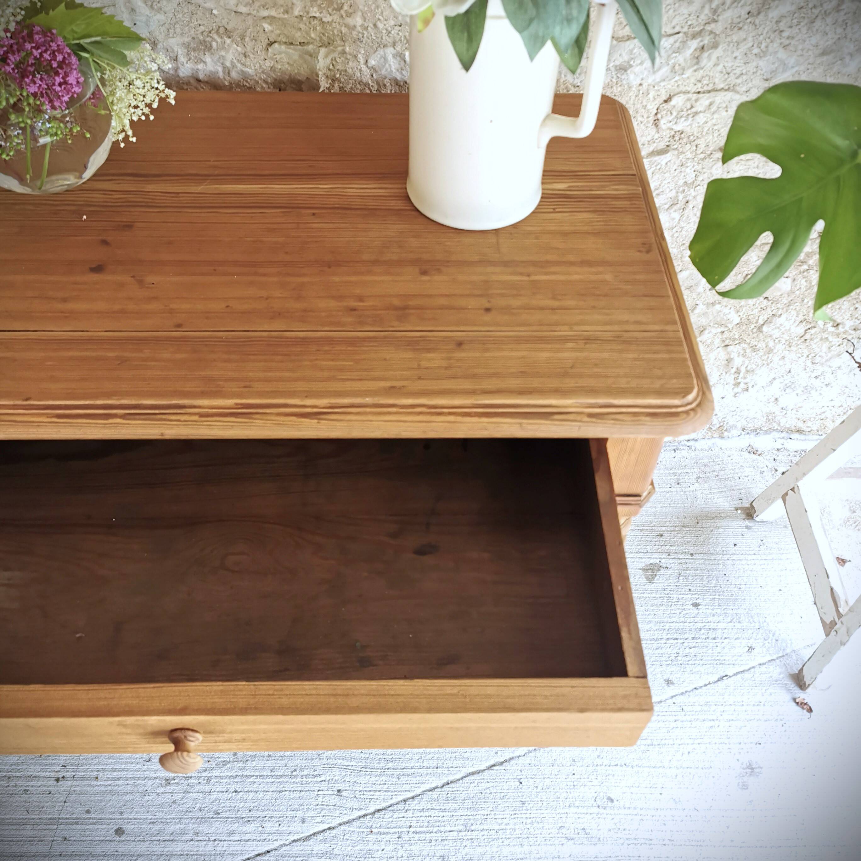 Louis Philippe style pitch pine side table