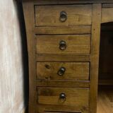 Bureau exotique hévéa massif 5 tiroirs maori