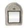 Miroir vintage en rotin tressé
