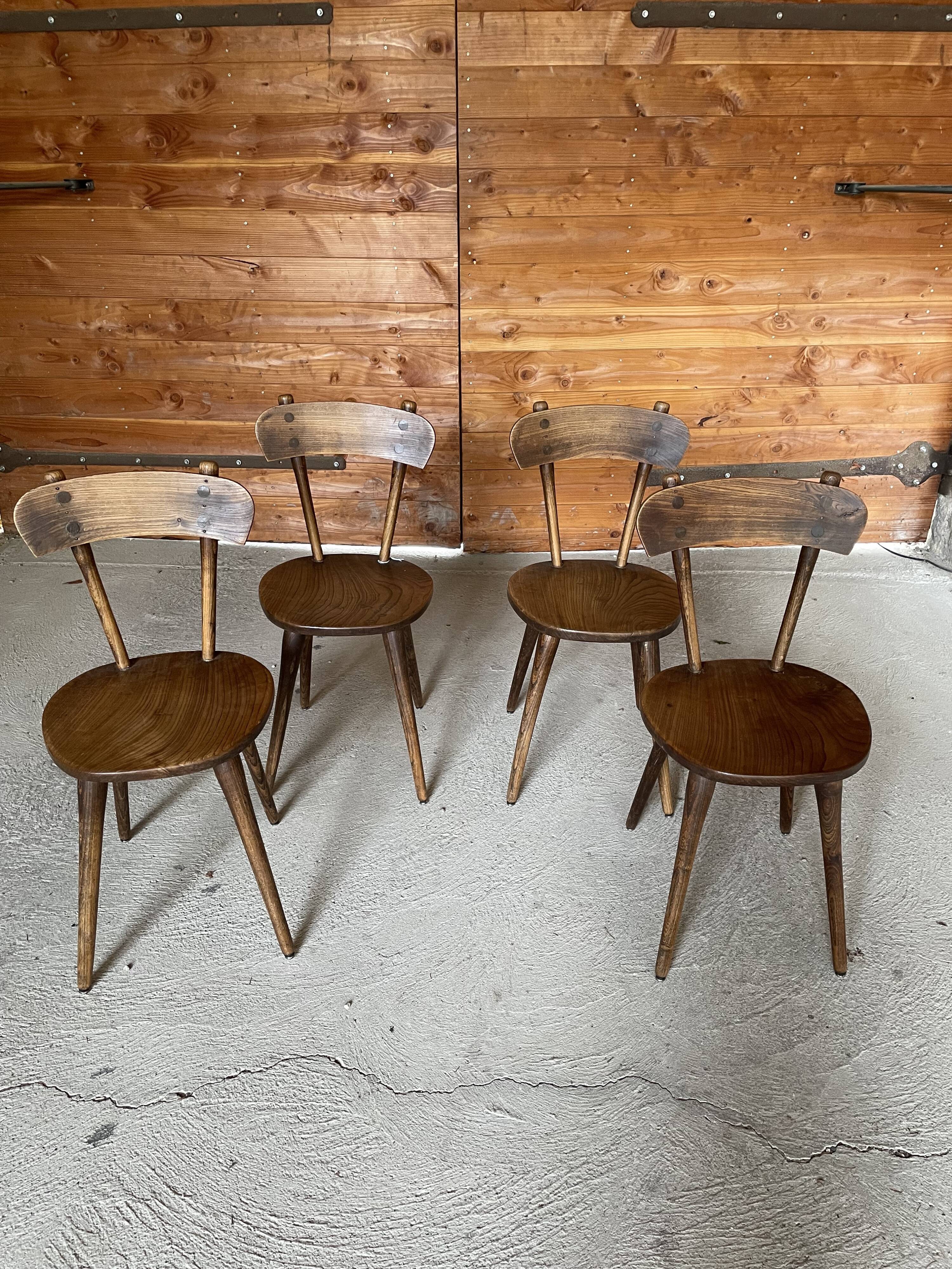 Vintage wooden chairs 60's