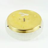 Grand plafonnier moderne en verre de Murano glacé, style Mid-Century Modern, de la marque Doria, années 1960