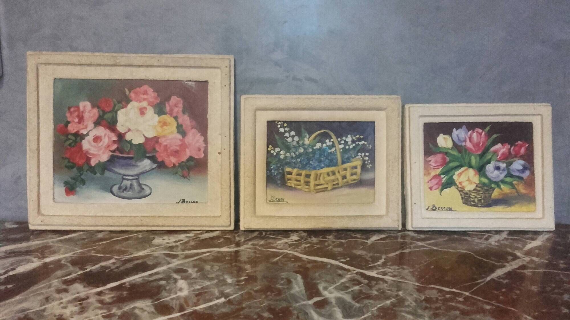 Floral decoration paintings (Jean Besson)