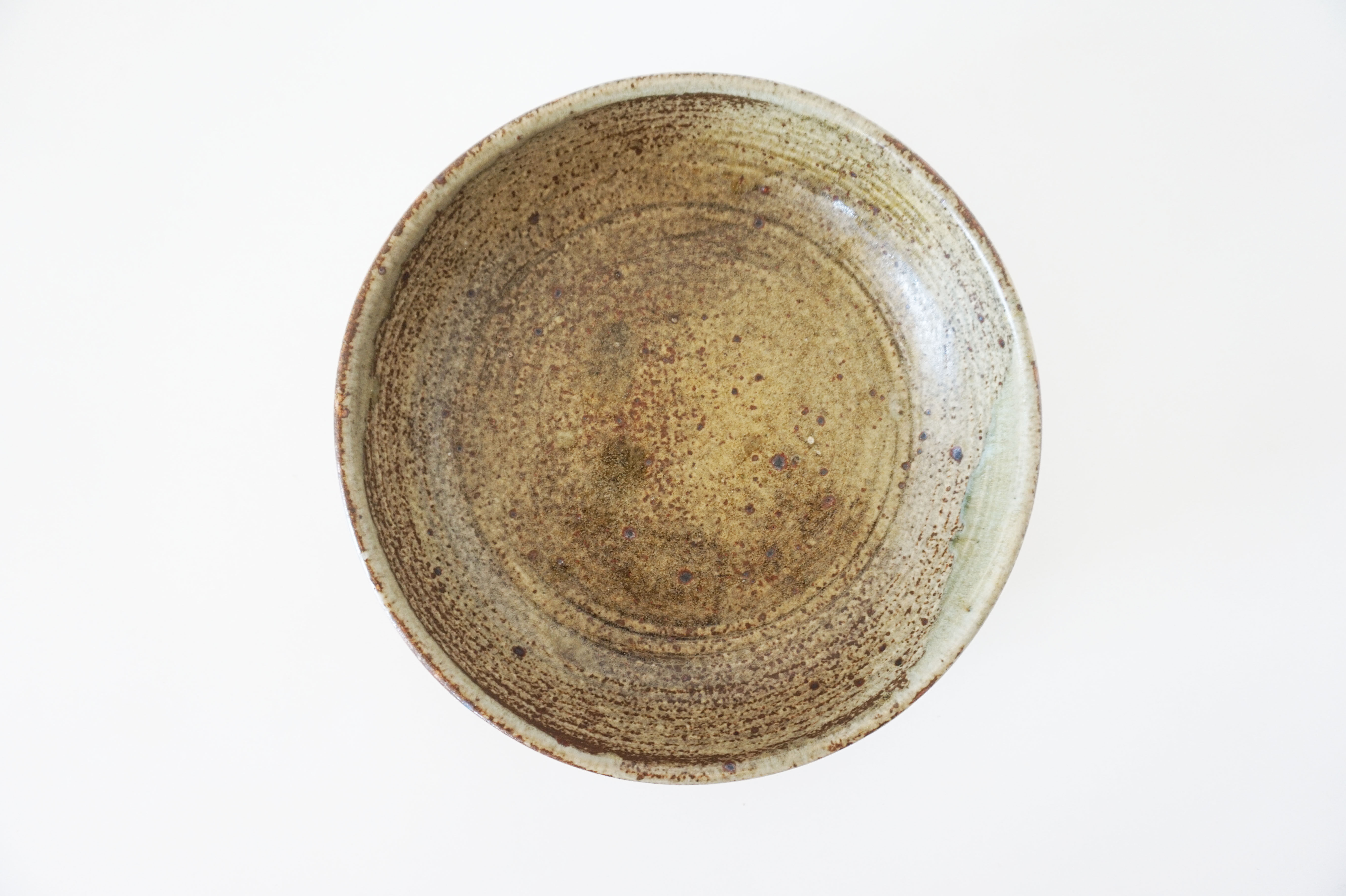 Green sandstone round dish