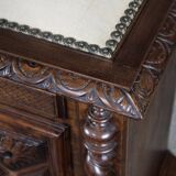 Landing Linen Chest in Solid Beech and Walnut, Louis XIII Style – Late 19th Century