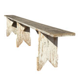 Pair of Bordeaux winemaker benches, France, 50s