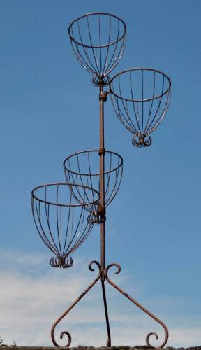 Wrought iron planter