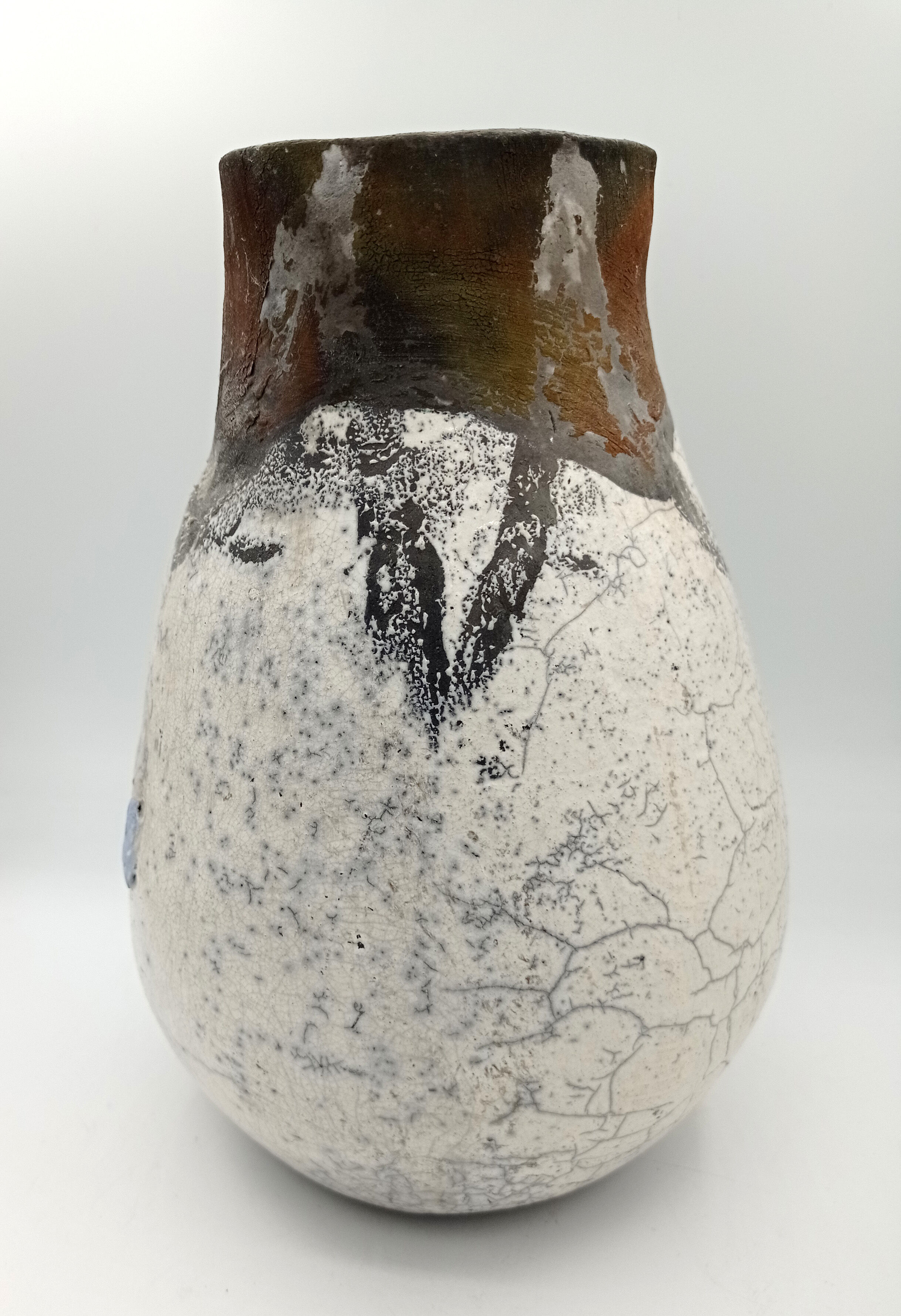 Vase in raku h 20cm