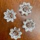 4 bougeoirs en verre