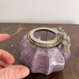 Mercurised Glass Purple Pumpkin Lantern Shabby Chic Romantic