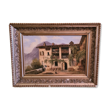 Giuseppe canella (1788 - 1847) italian painting, 1840s
