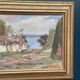Swedish Oil On Panel "Landscape View" by S. Toqvist, Vintage & Framed 57×40cm