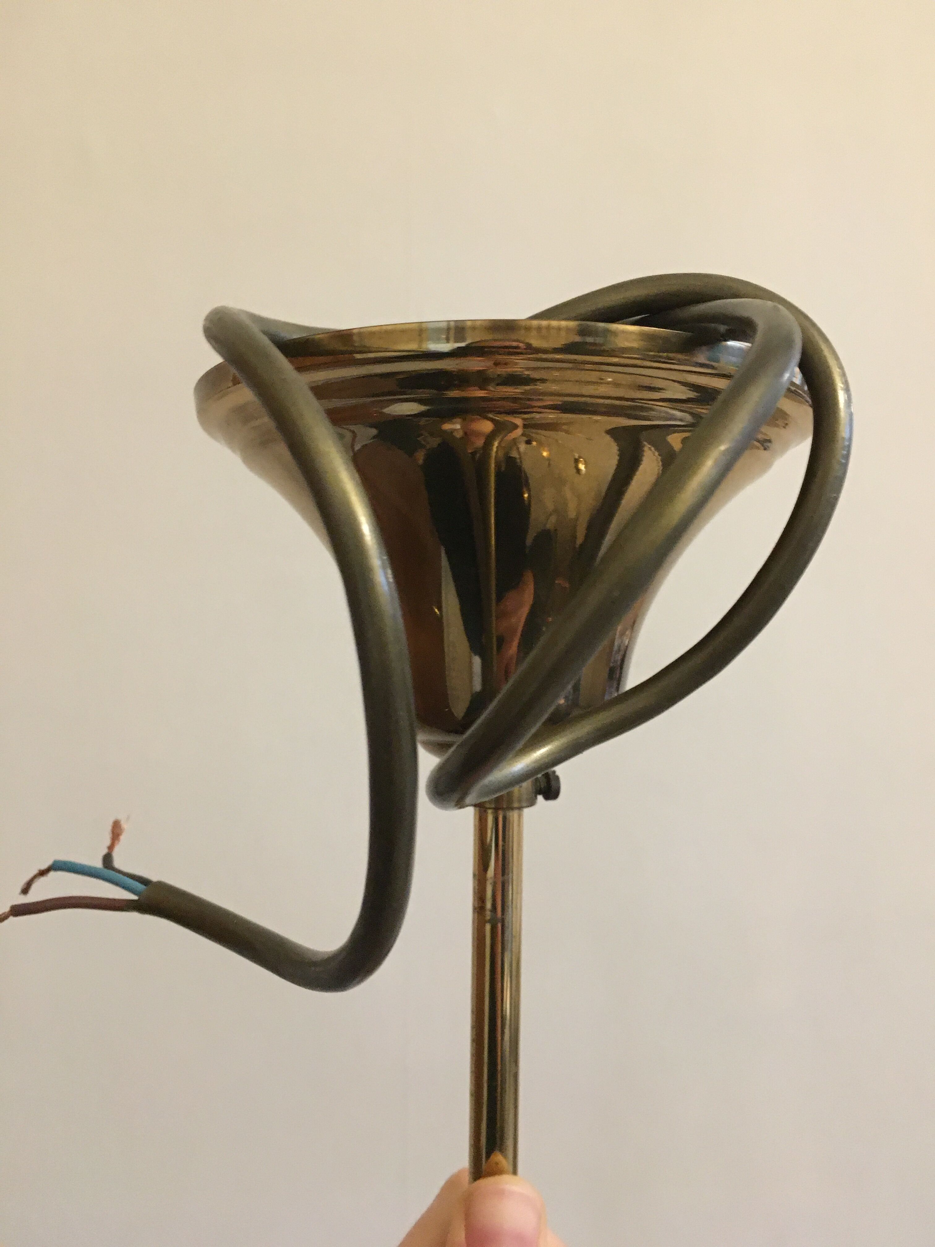 Brass chandelier 1960