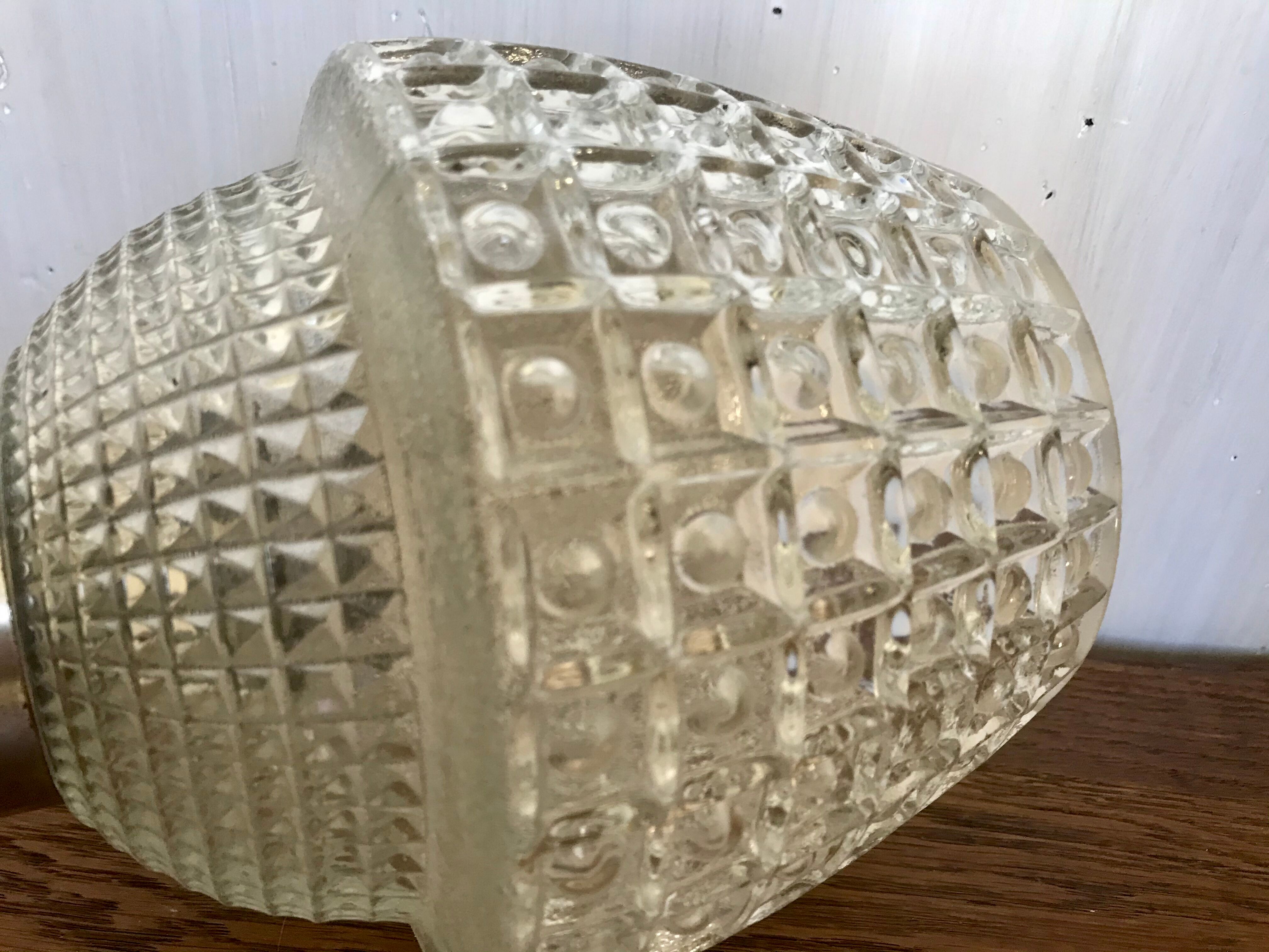 Glass hanging lamp 1960