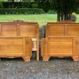 Lot of art deco style headboards and footboards