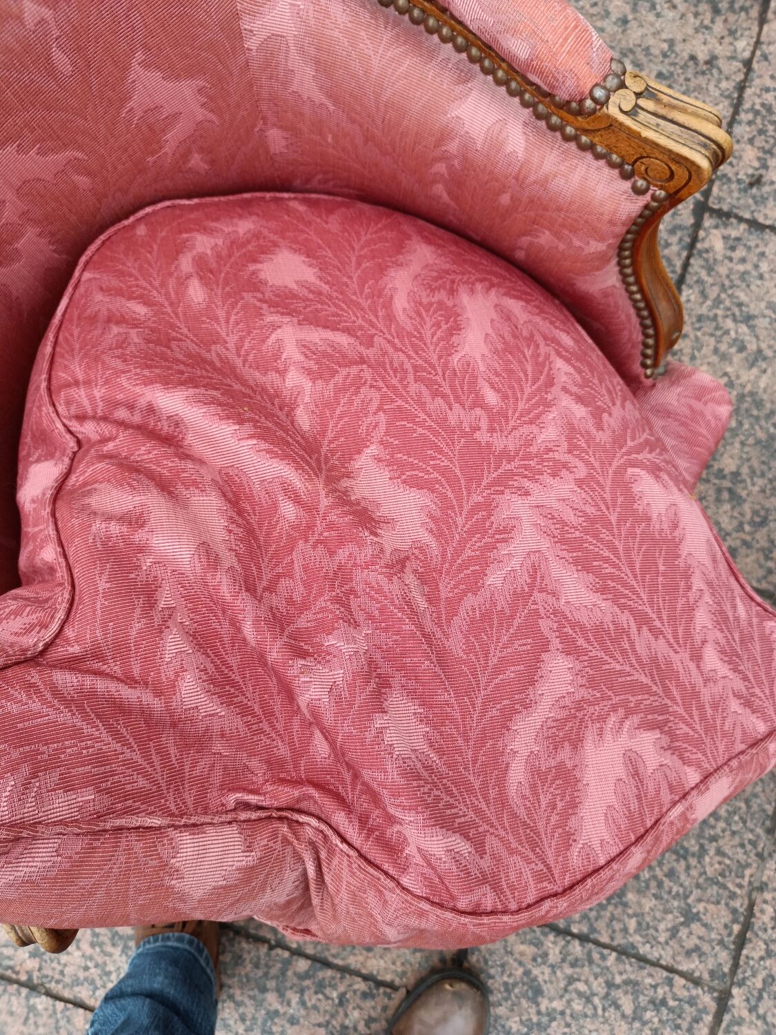 Pair of antique armchairs louis xv style
