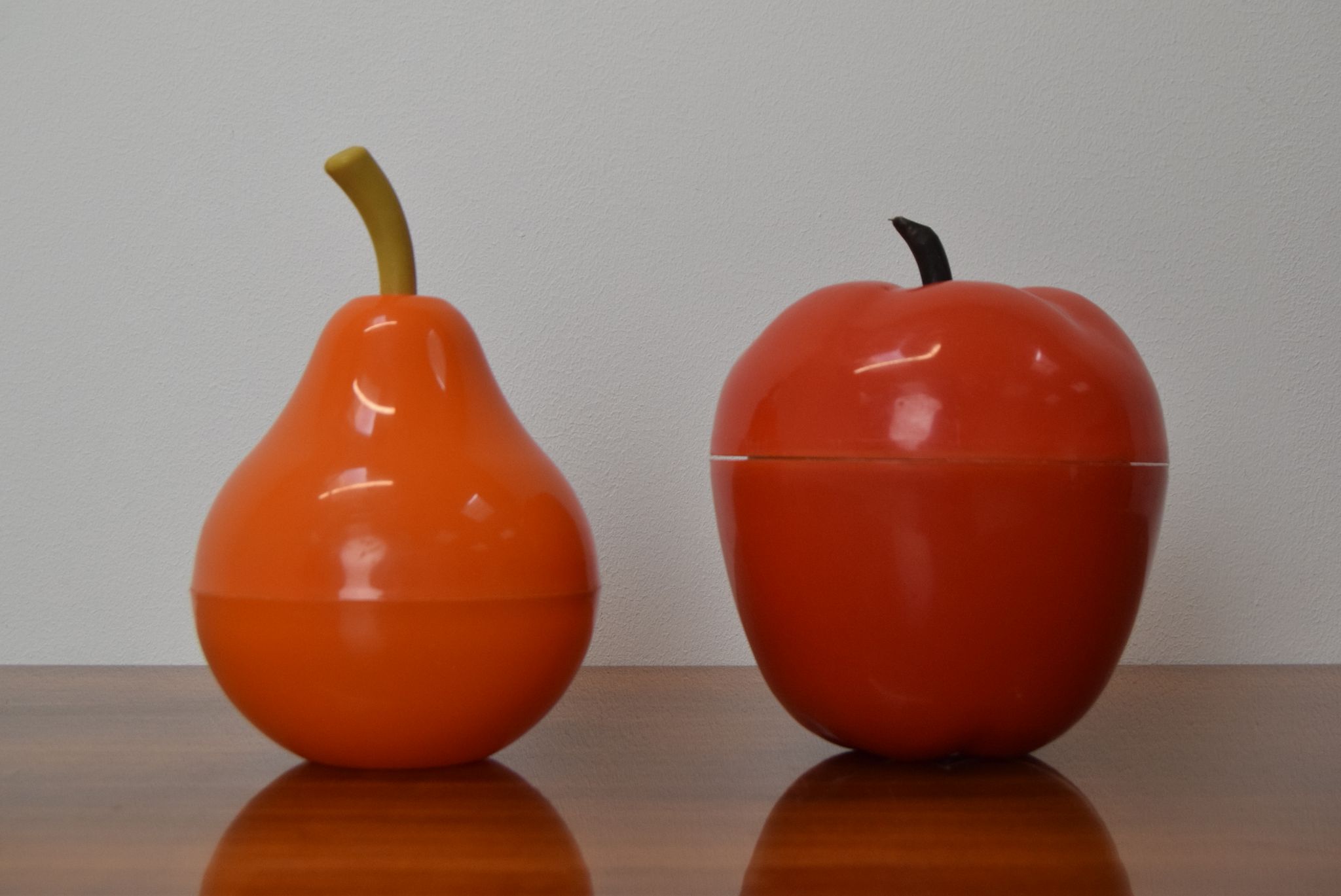 Set of mid-century plastic boxes,1970's