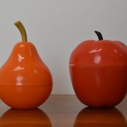Set of mid-century plastic boxes,1970's