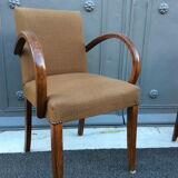 Pair of bridge mid-century armchairs, 1950s