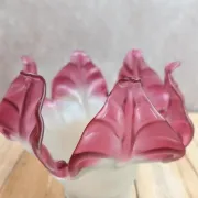 Antique tulip lampshade in satin pink glass – Art Nouveau style