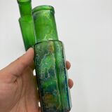 Set of two green vials