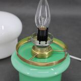 1960s Opaline Glass Table Lamp, Czechoslovakia