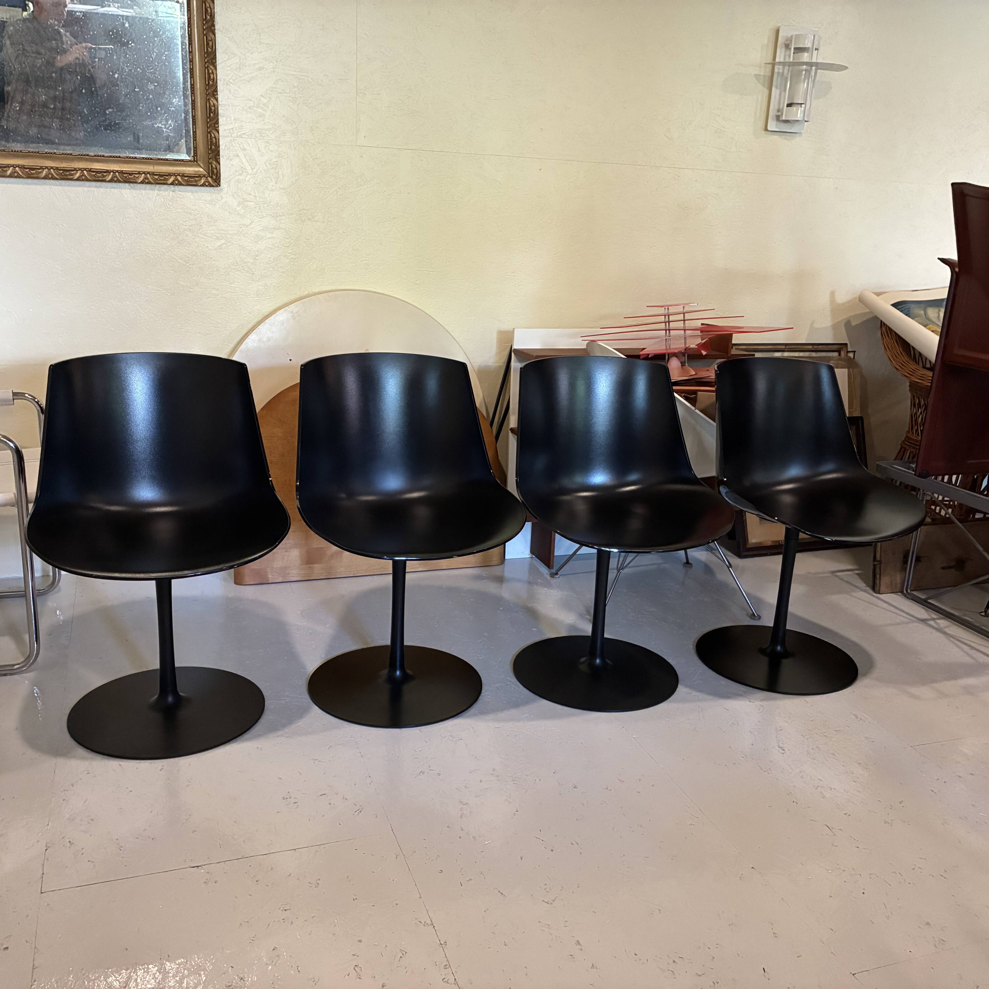 Set de 4 chaises MDF ITALIA modèle  FLOW