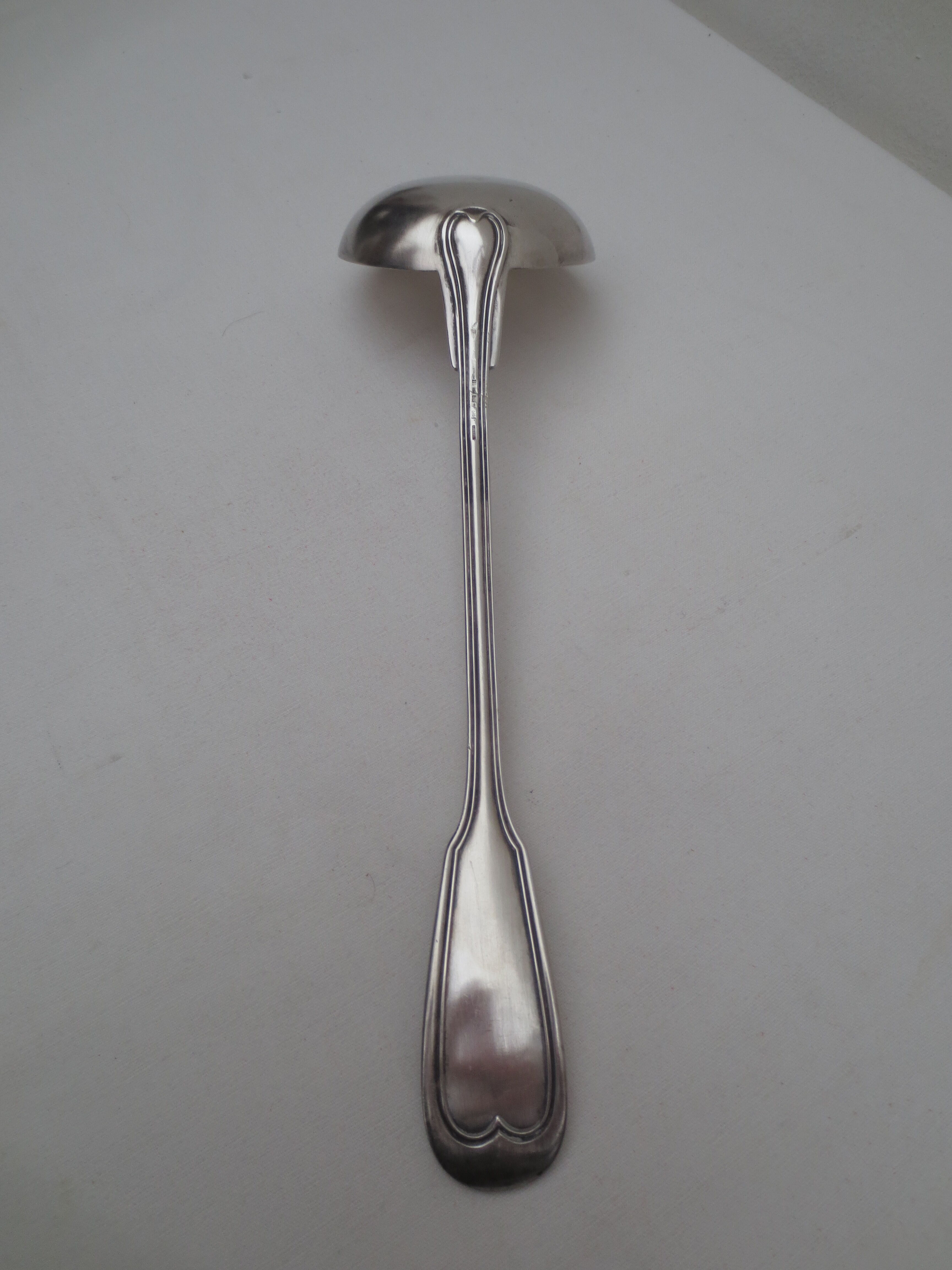 Old silver ladle classic decoration of 33cm