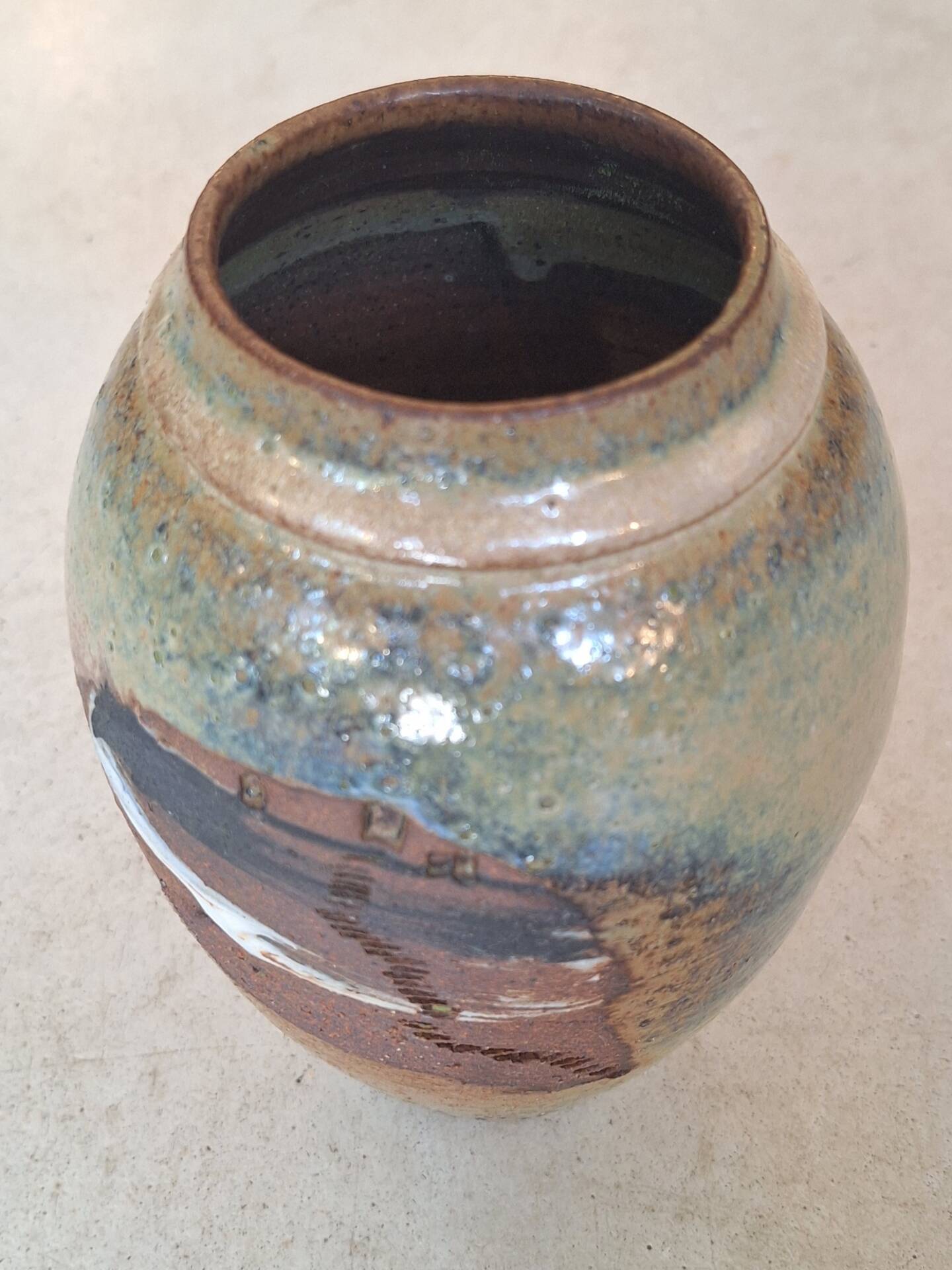 Ceramic vase by Nadia and Alain Pinel