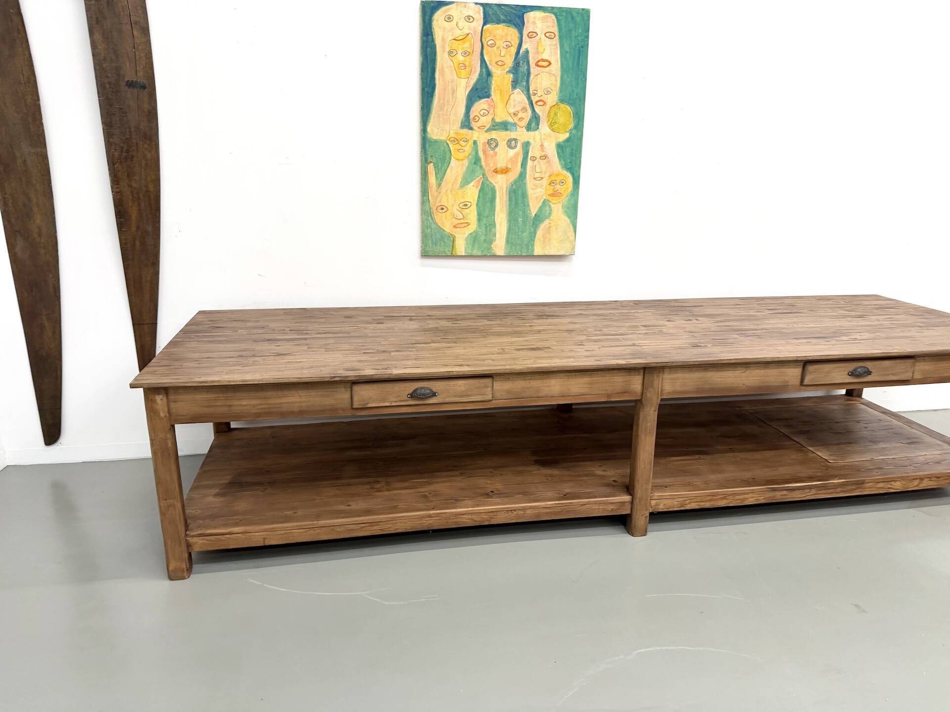 XXL draper's table from the 1950s