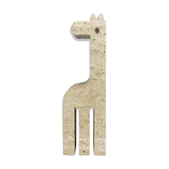 Modernist travertine marble giraffe figure by Fratelli Mannelli, Italy, 1970s