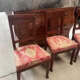 lot de trois chaises anciennes de style Empire.