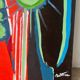 “Green or white, the sun?” Oil on canvas, signed Baltran