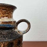 Ceramic vase from the Danish modern mid-century studio, 1960s.