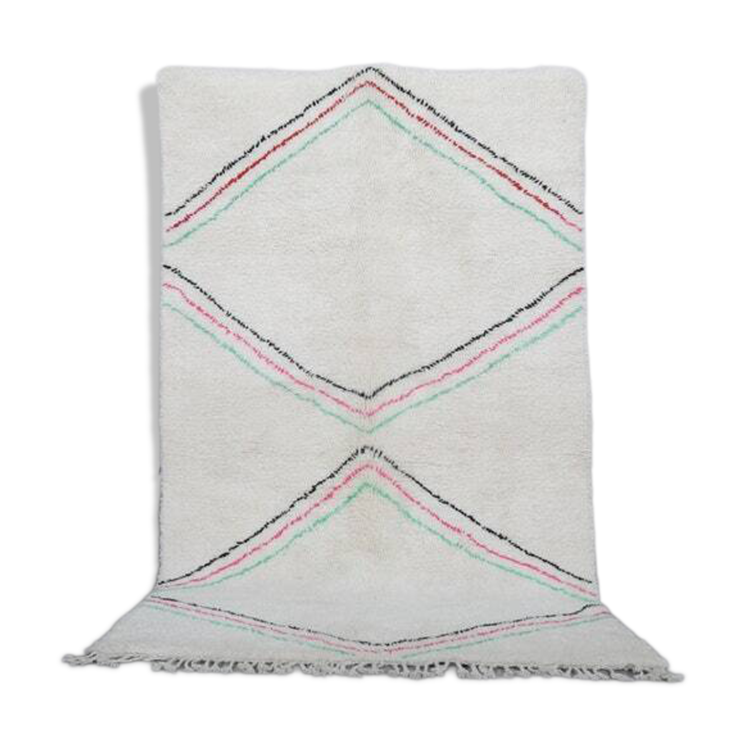 Authentic natural wool rug 1.4/2.6 m