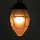 Art Deco pendant lamp with hexagonal glass shade, 1930s