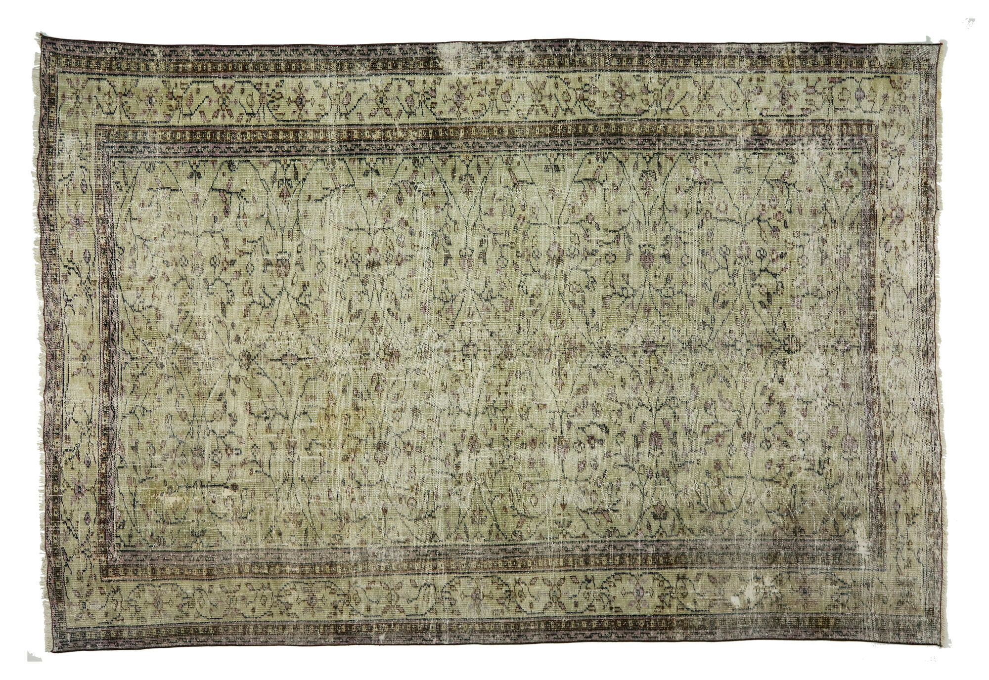 Anatolian handmade vintage rug 301 cm x 209 cm